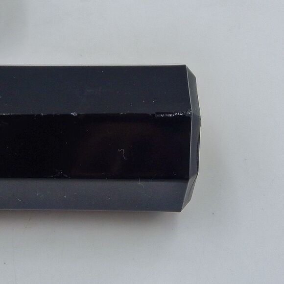 Arcoroc Octime Salt Pepper Shaker Set Black Glass France Geometric Octagon MCM - Picture 9 of 11